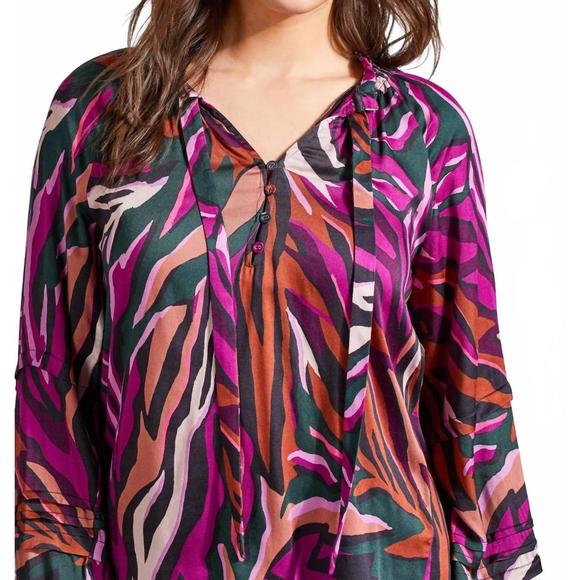 RAGLAN SLEEVE BLOUSE WITH CUFF ONE TRIBE